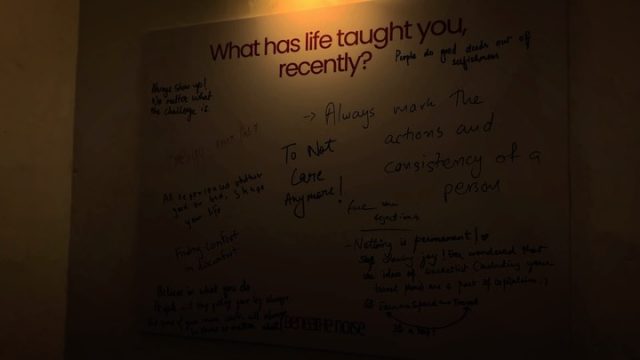 We asked one question:
What has life taught you recently?
The answers weren’t pretty.
They weren’t rehearsed either.

[experential activity, experience marketing, questions that matter, table of strangers, unique events in ahmedabad, community in mumbai, mindful events in mumbai, conscious conversations, conscious gatherings, deep conversations, not any other card game, self reflection, self awareness]

#conversationsthatmatter #communitydining #realtalk #selfreflection