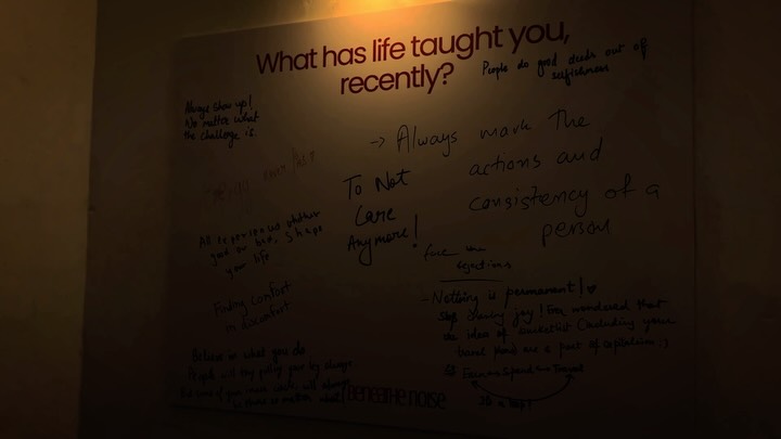 We asked one question:
What has life taught you recently?
The answers weren’t pretty.
They weren’t rehearsed either.

[experential activity, experience marketing, questions that matter, table of strangers, unique events in ahmedabad, community in mumbai, mindful events in mumbai, conscious conversations, conscious gatherings, deep conversations, not any other card game, self reflection, self awareness]

#conversationsthatmatter #communitydining #realtalk #selfreflection